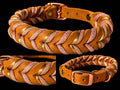 Handgefertigtes Fettleder-Halsband