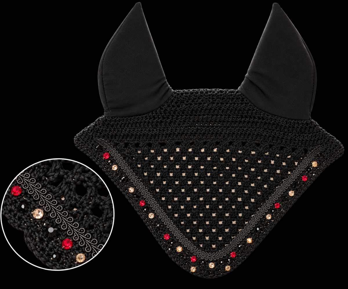 🖤 Fliegenhaube „Black Elegance“ ❤️✨