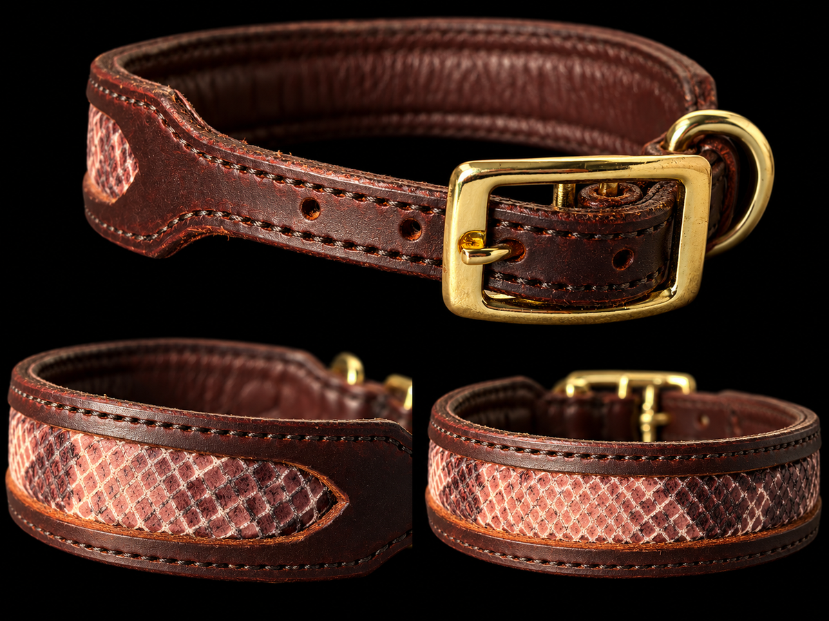 Handgefertigtes Lederhalsband