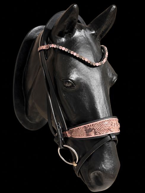 Exklusive handgefertigte Trense – Rose Elegance ✨