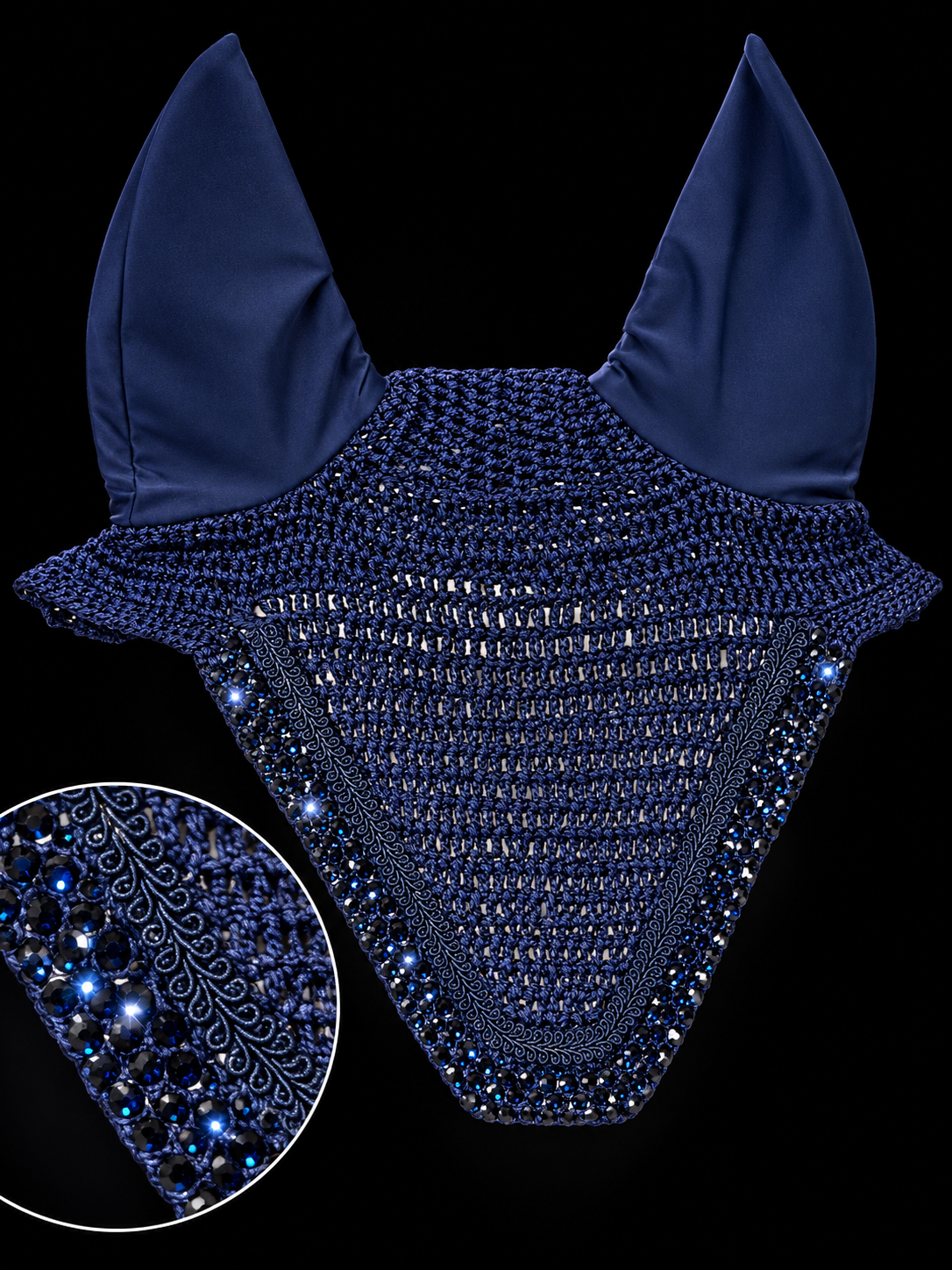 Fliegenhaube Navy Crystal ✨